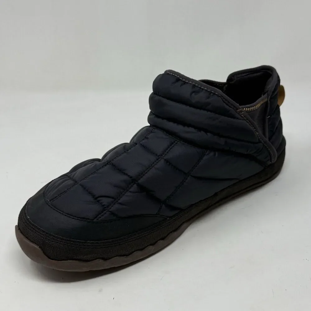 LL Bean Mountain Classic Quilted Ankle Boots II Mens 12 M Black Mesh Comfort